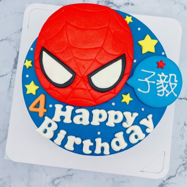 蜘蛛人客製化造型蛋糕宅配，Spider man卡通生日蛋糕