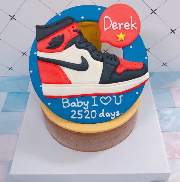 2020情人節蛋糕推薦，喬丹球鞋客製化造型生日蛋糕