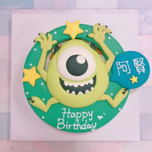 台北生日蛋糕推薦，怪獸電力公司大眼仔客製化卡通造型蛋糕