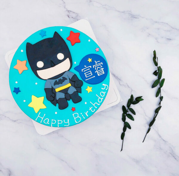 Ｑ版蝙蝠俠造型蛋糕推薦，客製化英雄造型生日蛋糕宅配