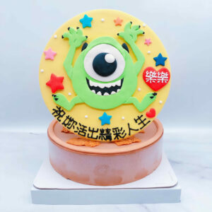 台北怪獸電力公司生日蛋糕推薦，大眼仔客製化卡通造型蛋糕