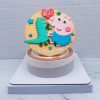 喬治豬恐龍卡通造型蛋糕，粉紅豬小妹Peppa Pig生日蛋糕