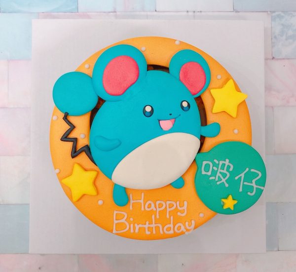 台北寶可夢造型蛋糕推薦，客製化神奇寶貝之瑪力露卡通生日蛋糕！