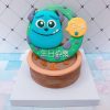 台北毛怪生日蛋糕推薦，客製化卡通怪獸電力公司毛怪造型蛋糕
