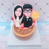 台北客製化蛋糕推薦，Ｑ版雙人像生日造型蛋糕推薦