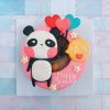 台北客製化生日蛋糕推薦，熊貓拿氣球造型蛋糕