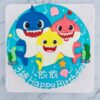 BABY SHARK造型客製化宅配蛋糕推薦，鯊魚寶寶卡通生日蛋糕