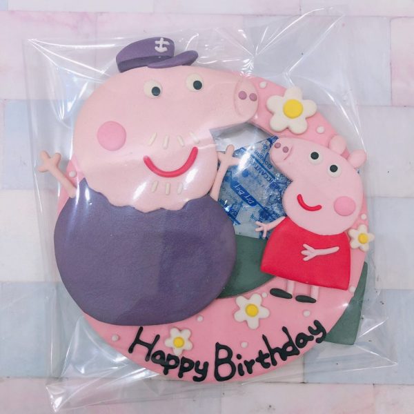 佩佩豬卡通造型蛋糕，可愛粉紅豬小妹生日蛋糕，小豬佩奇Peppa Pig ，豬爺爺與粉紅豬小妹