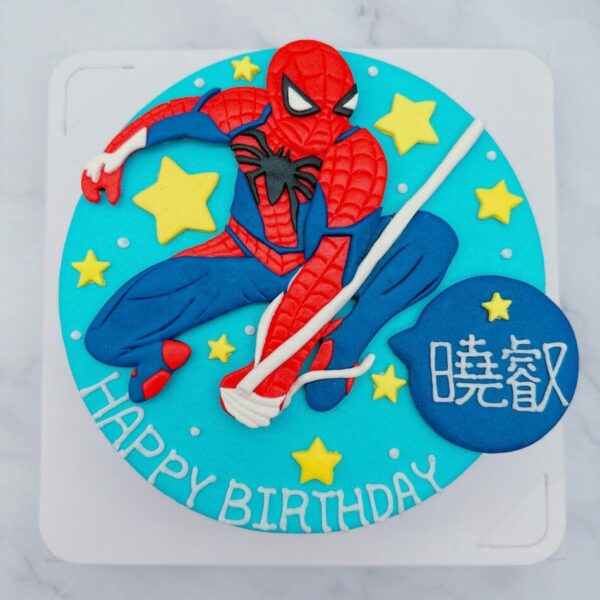 擬真蜘蛛人造型蛋糕推薦，Spider man卡通生日蛋糕訂購