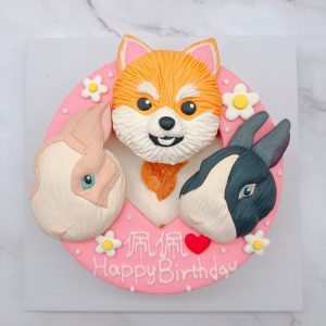 超可愛柴犬造型蛋糕，兔子生日蛋糕宅配