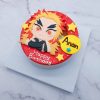 鬼滅之刃九大柱之炎柱煉獄杏壽郎生日蛋糕，日本最紅的動漫卡通造型客製化蛋糕