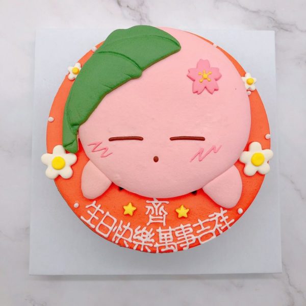 星之卡比造型蛋糕推薦，生日蛋糕作品分享