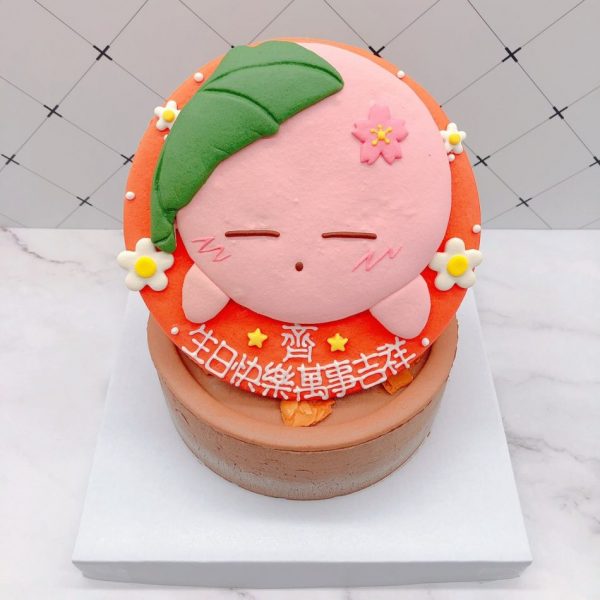 星之卡比造型蛋糕推薦，生日蛋糕作品分享