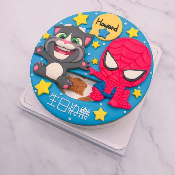 蜘蛛人生日蛋糕推薦，貓咪造型生日蛋糕宅配訂購