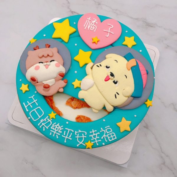台北客製化造型蛋糕手作推薦，貼圖生日蛋糕作品分享
