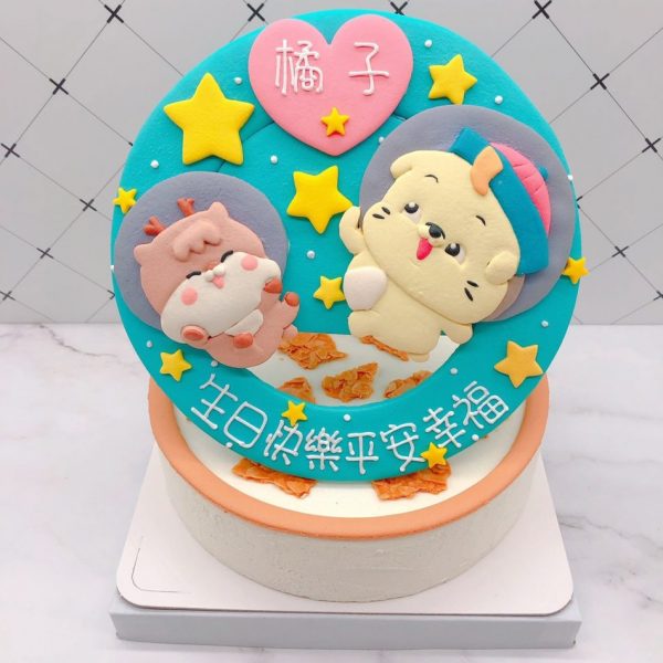 台北客製化造型蛋糕手作推薦，貼圖生日蛋糕作品分享
