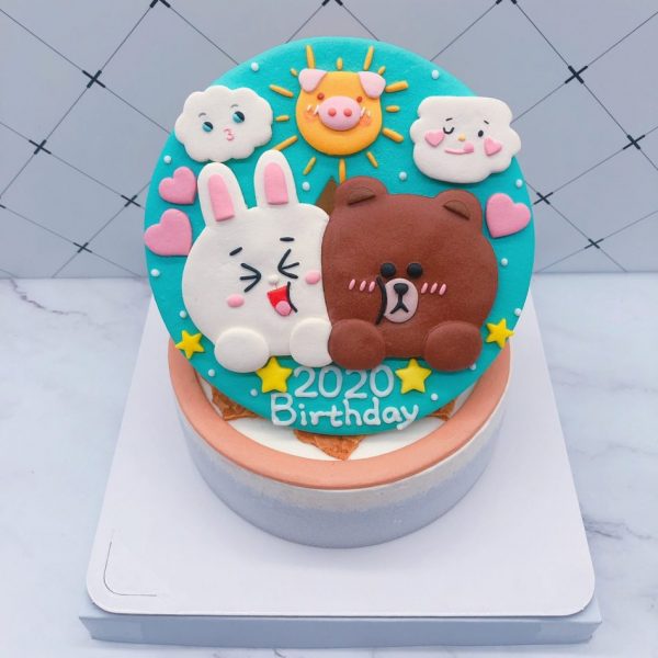 熊大手作造型蛋糕推薦，兔兔生日蛋糕作品分享