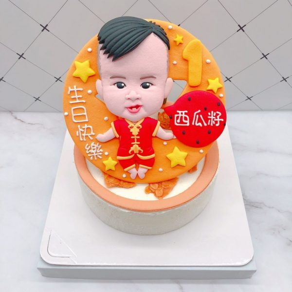 寶寶人像造型蛋糕推薦，週歲生日蛋糕宅配訂購