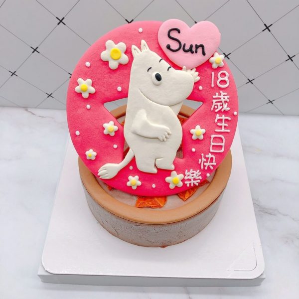 台北嚕嚕米生日蛋糕推薦，Moomin卡通造型蛋糕宅配