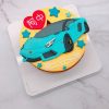藍博基尼車子生日蛋糕，Lamborghini汽車造型蛋糕宅配