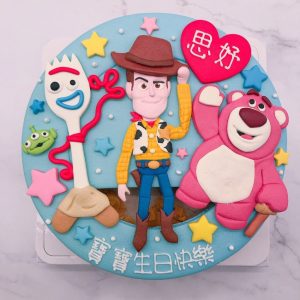 玩具總動員叉奇造型蛋糕推薦，胡迪 / 熊抱哥生日蛋糕宅配