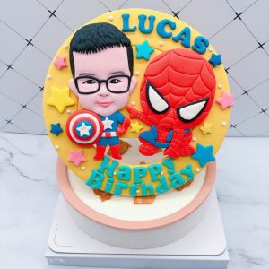 蜘蛛人生日蛋糕推薦，小朋友人像造型蛋糕宅配