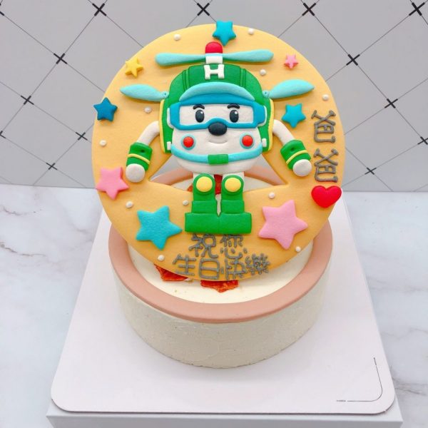 救援小英雄造型蛋糕推薦，赫利直升機生日蛋糕宅配