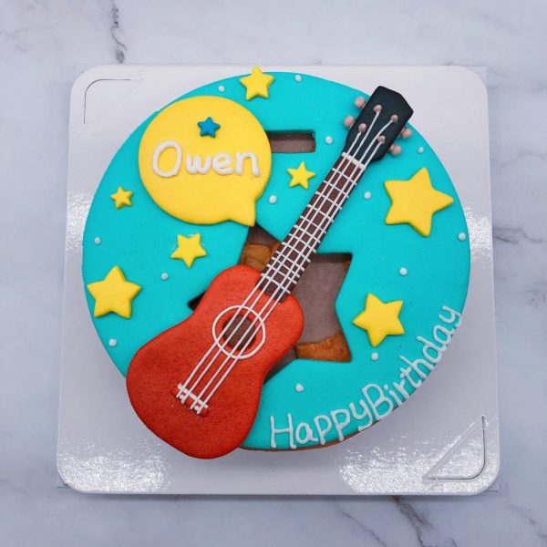 台北吉他生日蛋糕推薦，烏克麗麗客製化造型蛋糕宅配