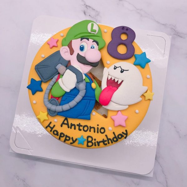 路易吉造型蛋糕推薦，Mario生日蛋糕作品分享