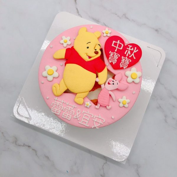 小熊維尼造型蛋糕推薦，台北小豬生日蛋糕宅配
