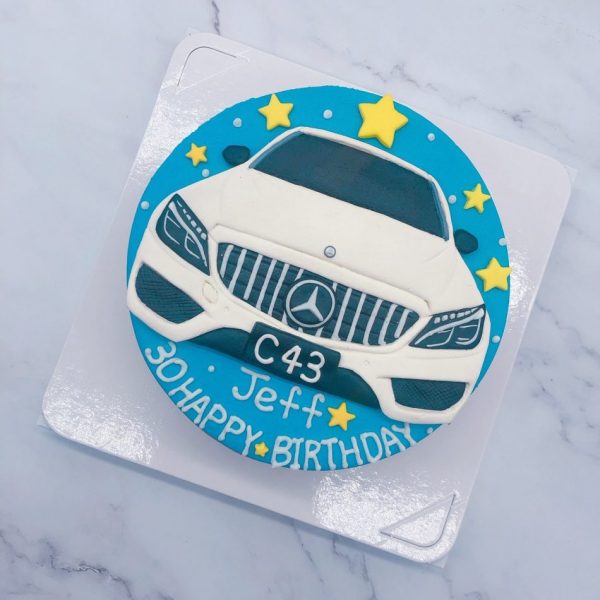 賓士汽車造型蛋糕 ，Mercedes-Benz車子生日蛋糕推薦