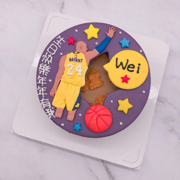 Kobe Bryant造型蛋糕推薦，NBA籃球生日造型蛋糕宅配