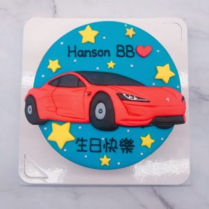 Tesla汽車造型蛋糕 ，特斯拉車子生日蛋糕推薦