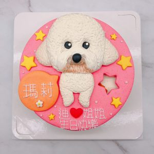 貴賓狗造型蛋糕推薦，台北寵物生日蛋糕宅配
