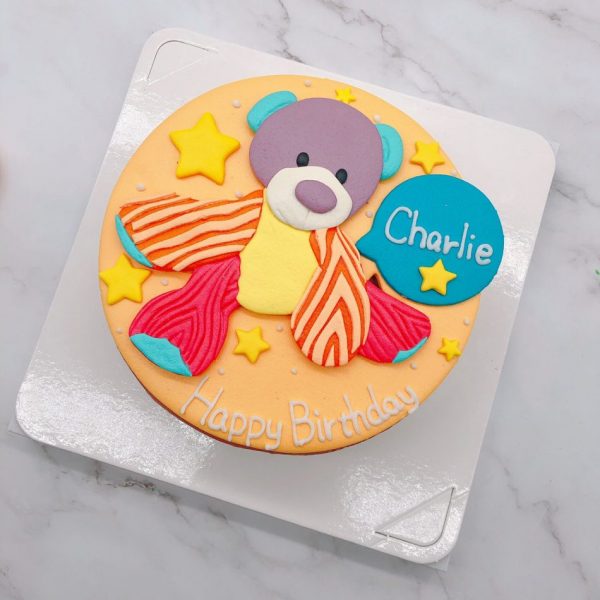 台北小熊造型蛋糕推薦，娃娃生日蛋糕宅配