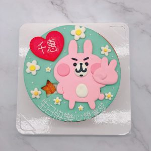 粉紅兔兔造型蛋糕作品分享，台北卡娜赫拉生日蛋糕