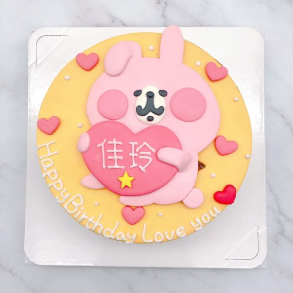 粉紅兔兔造型蛋糕推薦，卡娜赫拉生日蛋糕作品分享