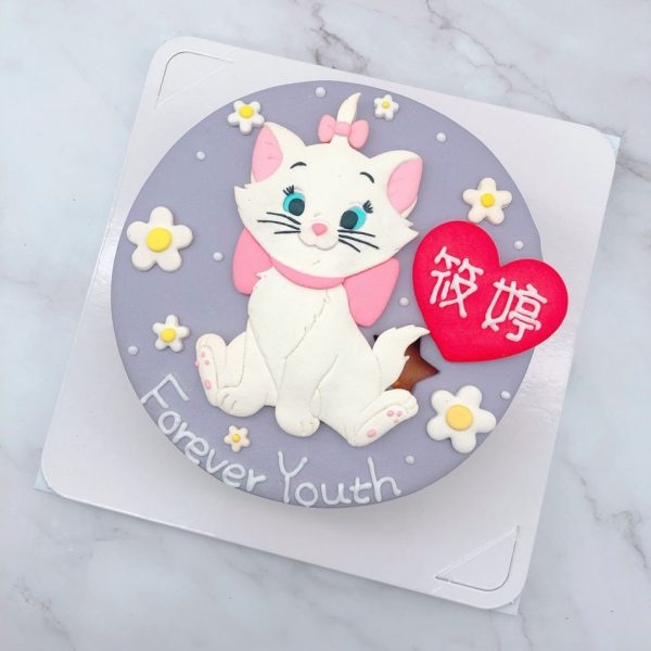 瑪麗貓生日蛋糕推薦，台北迪士尼客製化蛋糕