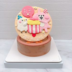 卡娜赫拉生日蛋糕作品分享 ，粉紅兔兔造型蛋糕推薦