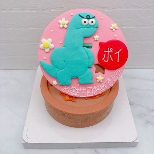 辣妹與恐龍生日蛋糕推薦，客製化恐龍造型蛋糕宅配