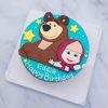 瑪莎與熊生日蛋糕推薦，卡通造型生日蛋糕宅配