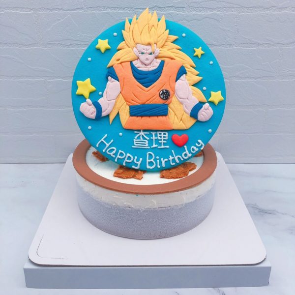超級賽亞人3生日蛋糕推薦，七龍珠悟空造型蛋糕宅配