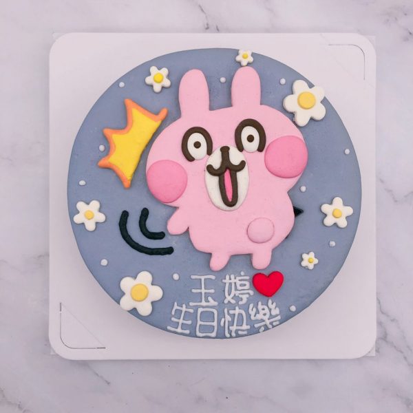 粉紅兔兔生日蛋糕宅配推薦，卡娜赫拉造型蛋糕作品分享