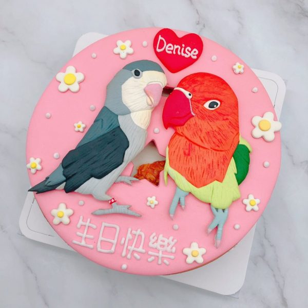 小鳥造型蛋糕推薦，客製化鸚鵡生日蛋糕宅配分享