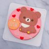 拉拉熊造型蛋糕手工捏製，客製化懶懶熊生日蛋糕作品分享
