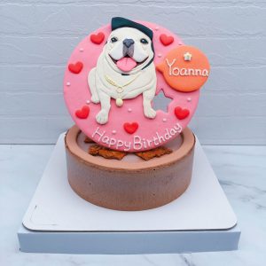 台北寵物造型蛋糕推薦，客製化法鬥生日蛋糕宅配
