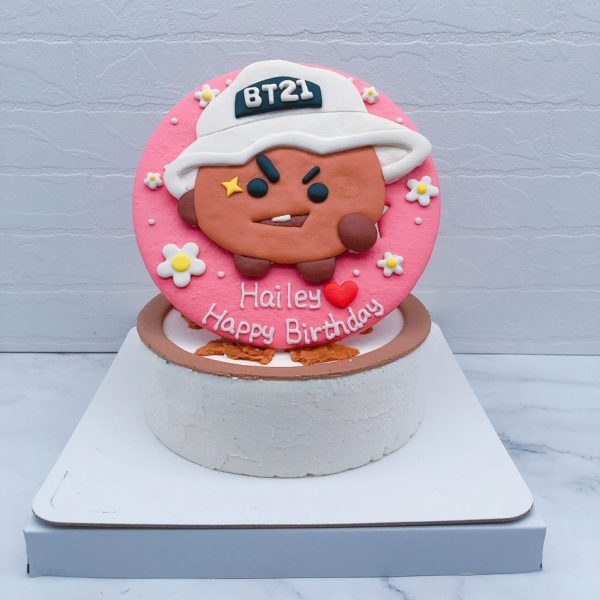 BT21生日蛋糕推薦，SHOOKY客製化造型蛋糕宅配