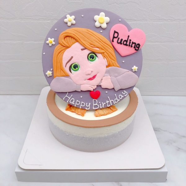 Q版長髮公主造型蛋糕推薦，Rapunzel生日蛋糕宅配分享
