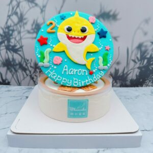 鯊魚寶寶卡通生日蛋糕推薦，BABY SHARK造型蛋糕宅配