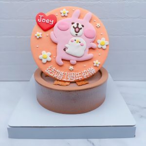卡娜赫拉粉紅兔兔生日蛋糕推薦，P助造型蛋糕作品分享
